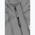 Men's Pitbull West Coast Athletic Logo Hooded Nylon jacket light grey 4
