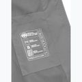 Men's Pitbull West Coast Athletic Logo Hooded Nylon jacket light grey 8
