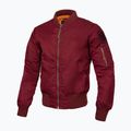 Pitbull West Coast men's jacket Ma 1 Logo Flight 2 burgundy 4