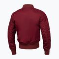 Pitbull West Coast men's jacket Ma 1 Logo Flight 2 burgundy 5