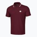 Men's Pitbull West Coast Polo Shirt Pique Stripes Regular burgundy 4