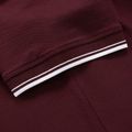 Men's Pitbull West Coast Polo Shirt Pique Stripes Regular burgundy 8