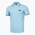 Men's Pitbull West Coast Polo Shirt Pique Stripes Regular light blue 4