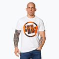 Pitbull West Coast Orange Dog 24 white men's t-shirt