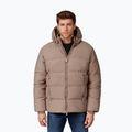 Men's Pitbull Duncan Quilted Hooded dark sand winter jacket