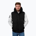 Men's Pitbull Patton Quilted Hooded Sleeveless Black