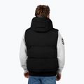 Men's Pitbull Patton Quilted Hooded Sleeveless Black 3