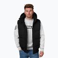 Men's Pitbull Patton Quilted Hooded Sleeveless Black 4