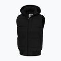 Men's Pitbull Patton Quilted Hooded Sleeveless Black 5