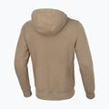 Men's Pitbull Small Logo Hooded Zip pale sand sweatshirt 2