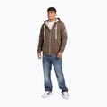 Men's Pitbull Zip Sherpa 2 Ruffin Hooded sweatshirt brown 2