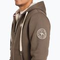 Men's Pitbull Zip Sherpa 2 Ruffin Hooded sweatshirt brown 4