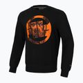 Men's Pitbull West Coast Crewneck Sweatshirt Orange Dog 24 black