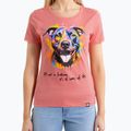 Women's T-shirt Pitbull Watercolor coral 4