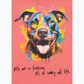Women's T-shirt Pitbull Watercolor coral 4