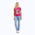 Pitbull Synglasses Dog raspberry gold women's t-shirt 2