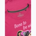 Pitbull Synglasses Dog raspberry gold women's t-shirt 3