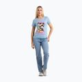 Women's T-shirt Pitbull Synglasses Dog light blue 2