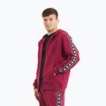 Men's sweatshirt Pitbull Tape Nugget Hooded Zip Sweatshirt burgundy 3