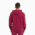Men's sweatshirt Pitbull Tape Nugget Hooded Zip Sweatshirt burgundy 4