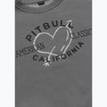 Women's sweatshirt Pitbull Manzanita Heart Crewneck Sweatshirt washed grey 7