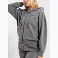 Pitbull women's Manzanita Heart Hooded Zip Sweatshirt washed grey 3