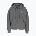 Pitbull women's Manzanita Heart Hooded Zip Sweatshirt washed grey 4