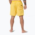 Men's Pitbull Balfour washed yellow swim shorts 3