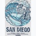 Pitbull Skull Surf men's t-shirt white/blue 5