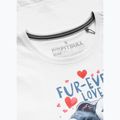 Pitbull Fur Ever Love women's t-shirt white 3