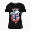 Pitbull Fur Ever Love women's t-shirt black