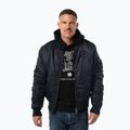Men's jacket Pitbull Hacket Washed Bomber dark navy