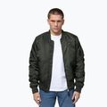 Men's jacket Pitbull Hacket Washed Bomber dark green