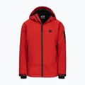 Men's winter jacket Pitbull Padded Rockfish Hooded fluo/red