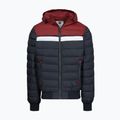 Men's winter jacket Pitbull Rubio Quilted Hooded dark navy/red 5