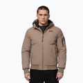 Men's winter jacket Pitbull Balboa 2 Hooded dark sand