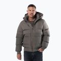 Men's winter jacket Pitbull Patton Quilted Hooded taupe