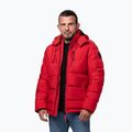 Men's winter jacket Pitbull Piedmont Quilted Hooded fluo/red