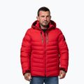 Men's winter jacket Pitbull Crestline Padded Hooded red