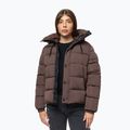 Women's winter jacket Pitbull Amalia Padded Hooded dark chocolate 4