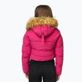 Women's winter jacket Pitbull Azalea Quilted Hooded raspberry red 3