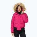 Women's winter jacket Pitbull Azalea Quilted Hooded raspberry red 4