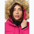 Women's winter jacket Pitbull Azalea Quilted Hooded raspberry red 6