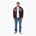 Men's sweatshirt Pitbull Norton Hooded Zip dark burgundy 2