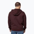 Men's sweatshirt Pitbull Norton Hooded Zip dark burgundy 3