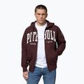 Men's sweatshirt Pitbull Norton Hooded Zip dark burgundy 4