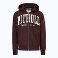 Men's sweatshirt Pitbull Norton Hooded Zip dark burgundy 5