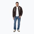 Men's sweatshirt Pitbull Ruffin Detroit Hooded Zip dark chocolate 2