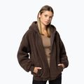 Women's sweatshirt Pitbull Daisy Hooded Zip dark chocolate 5