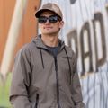 Men's jacket Pitbull Athletic Logo Nylon Hooded taupe 14